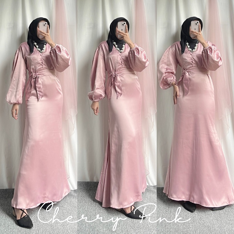 SHERINA LUXURY DRESS SATIN/GAMIS SATIN DUYUNG/DRESS