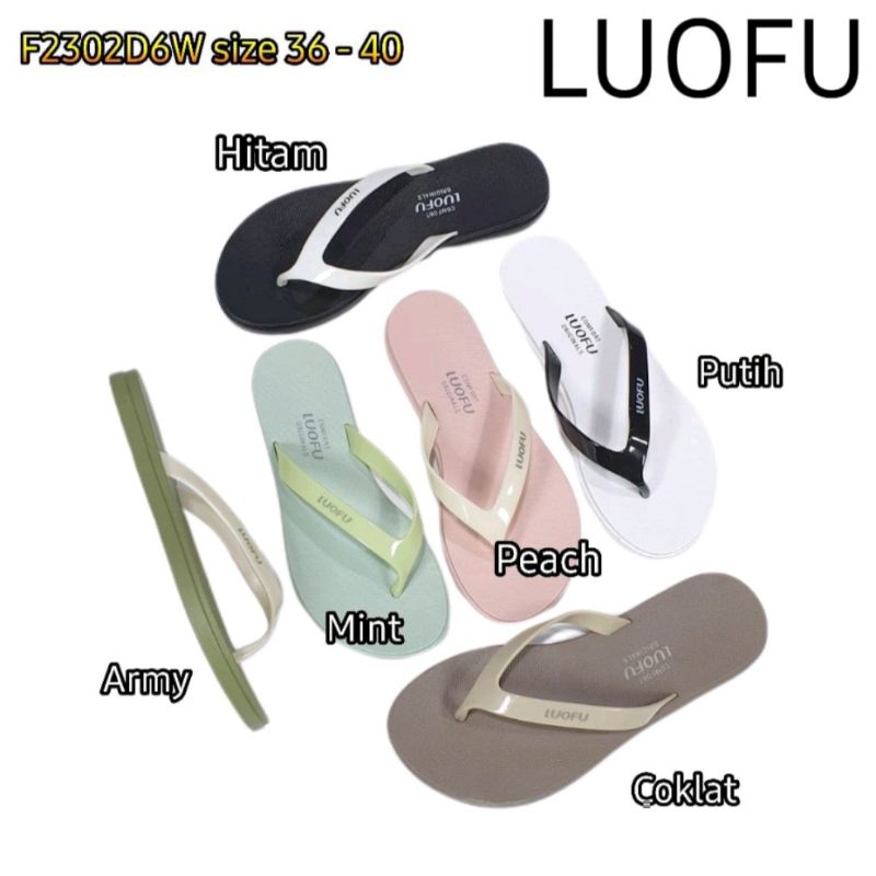 Sandal wanita luofu sandal luofu import sandal luofu karet size 36-40
