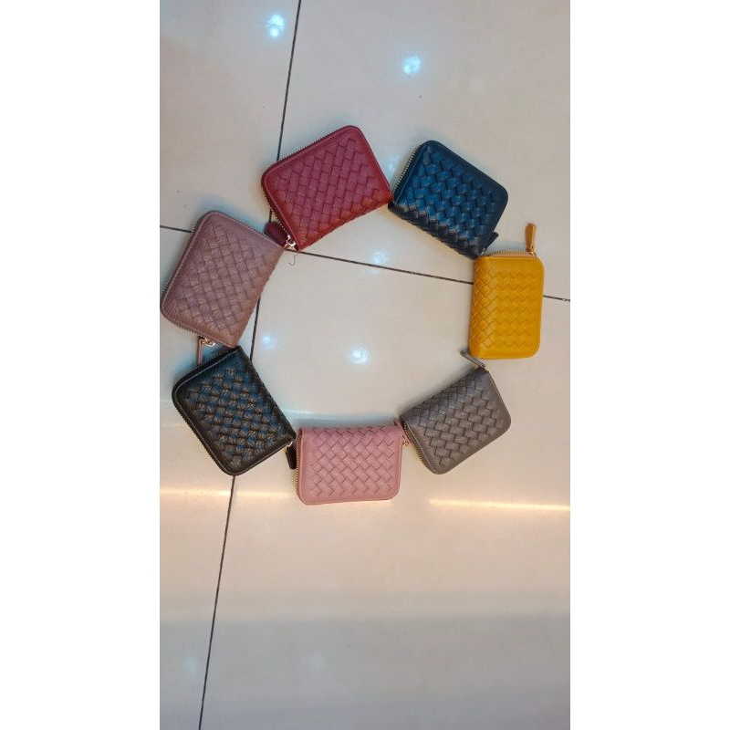 Salma Card Wallet Wanita Kekinian Bahan Anyam