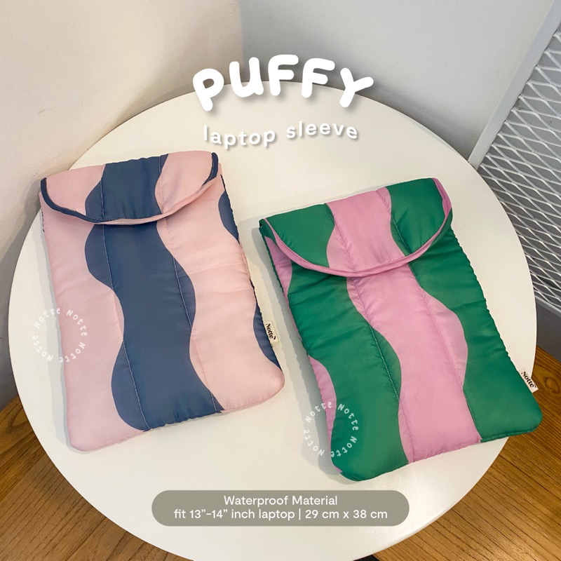 NOTTE - Puffy Laptop Sleeves 13-14 inch | Sarung Laptop | Tas Laptop