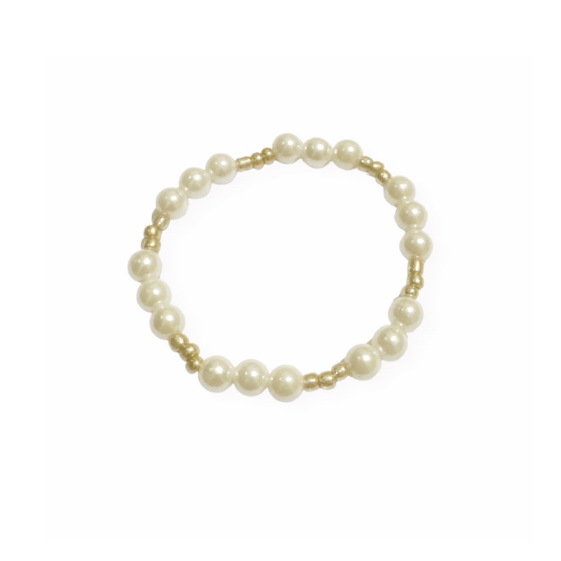 Gaudi Pearl Beads Elastic Bracelet Gelang Mutiara Manik Elastis Gaya Korea Korean Style