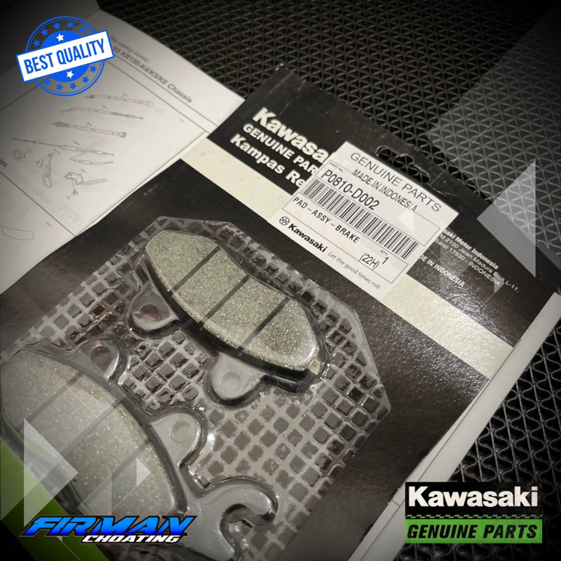 KAMPAS REM DEPAN ATAU BELAKANG PAD ASSY BRAKE KAZE ZX ORIGINAL KAWASAKI P0810-D002