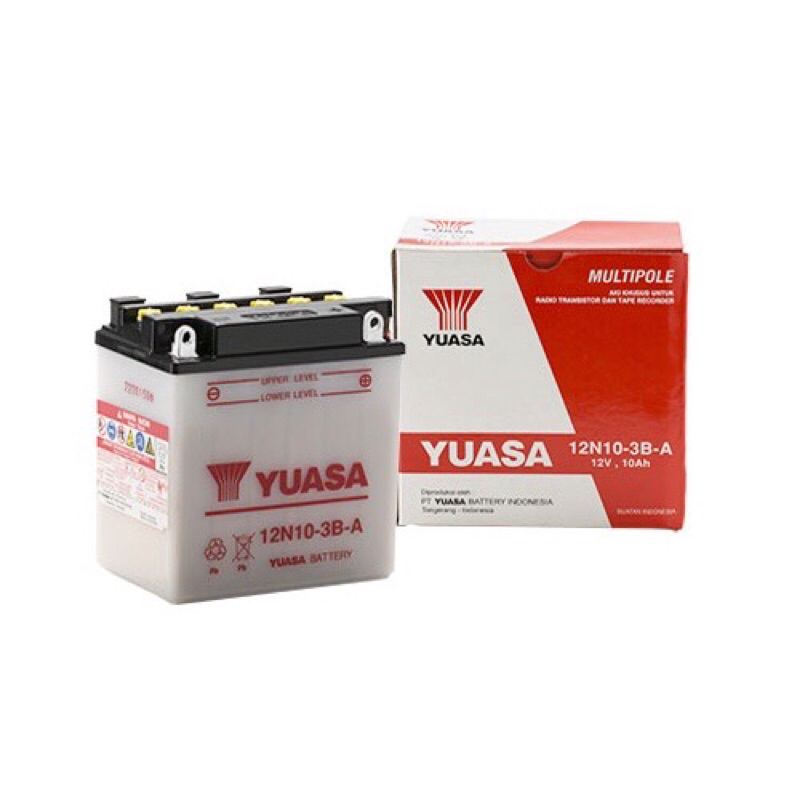 Aki motor Yuasa tossa atau vespa px-150 viar yuasa basah 12N10-3B -A