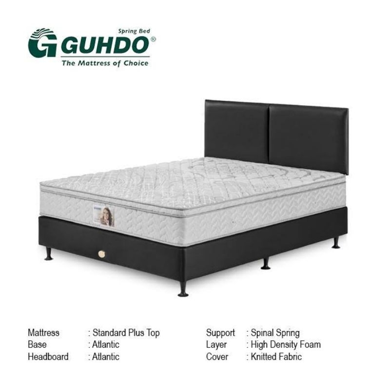 Kasur Springbed GUHDO Standar plustop 160x200cm Full Set
