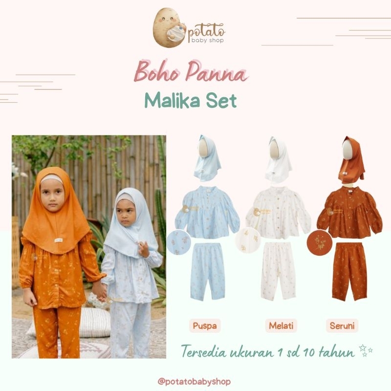 Bohopanna Malika Set 1Y s/d 10Y - Setelan Boho Baby