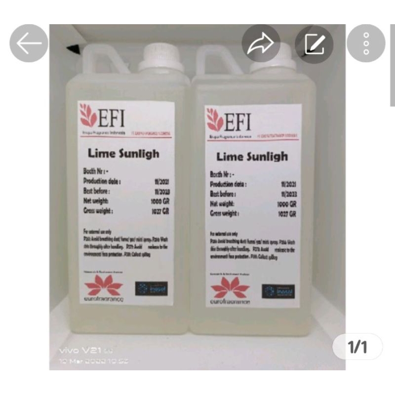 bibit parfum jeruk nipis 5 L pesanan khusus