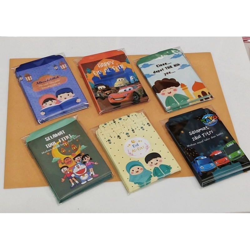 

3PAK AMPLOP LEBARAN ISI 10PC UK M UANG LIPAT 1X