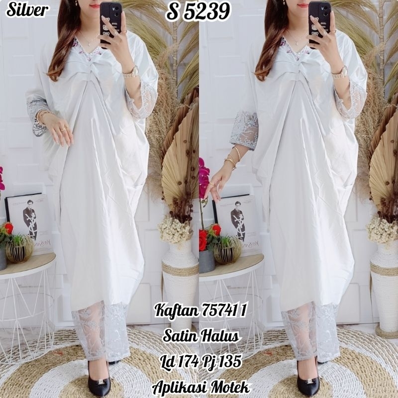 Dress Kaftan Satin 5239 /ld 174