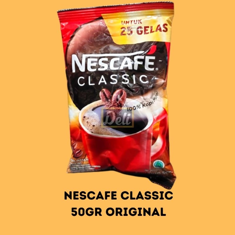 

NESCAFE Classic 50gr Original/Nescafe Coffee Classic 50gr Kopi Nescafe