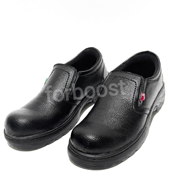 sepatu safety ujung besi Kickers slip on ujung besi/sepatu kerja santai dan berat/lapangan