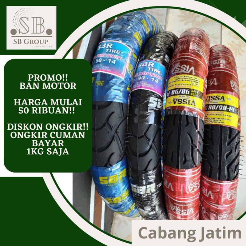 Ban Motor Luar Matic Beat Vario Mio Spacy SB Group ( Pilihan Ukuran 80/90 , 90/90 )