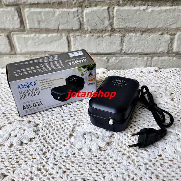 PAKET AMARA AM 03A Mesin Pompa Udara Aerator 1 Lubang AM03A Aquarium Air Pump airpump AM03 A 03 A