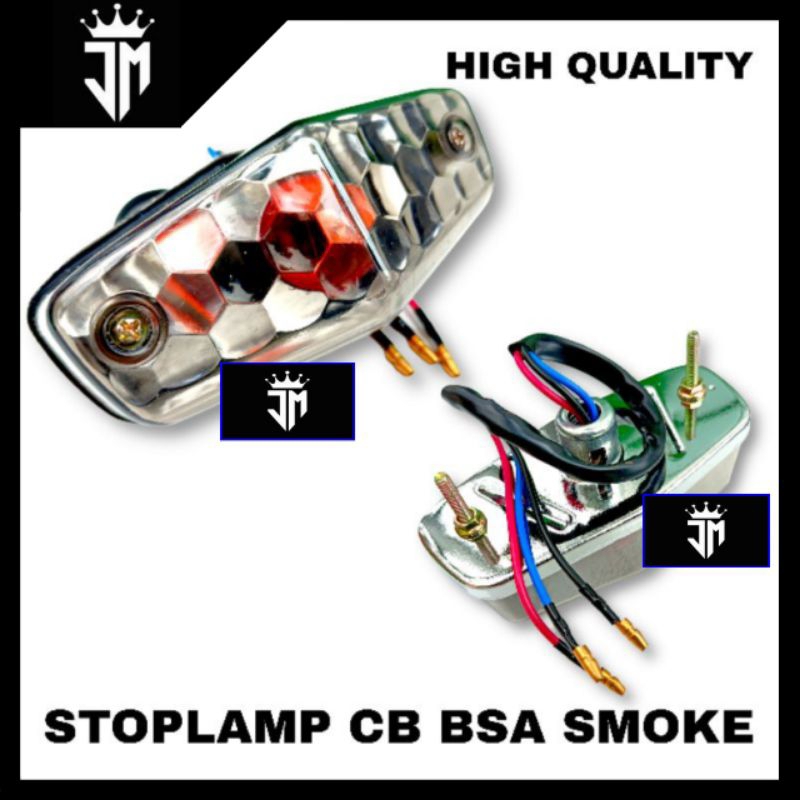 STOPLAMP BSA DIAMOND LAMPU STOP BELAKANG CB BSA DIAMOND SMOKE