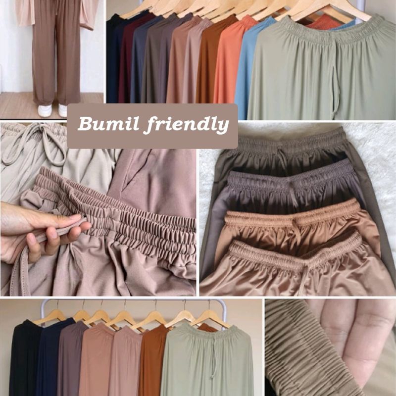 CELANA KULOT JERSEY JUMBO //  CELANA WANITA JUMBO MUAT BB 150KG BUMIL FRIENDLY