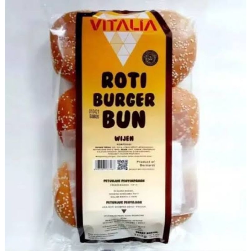 

Vitalia Roti Burger Bun wijen 300gr