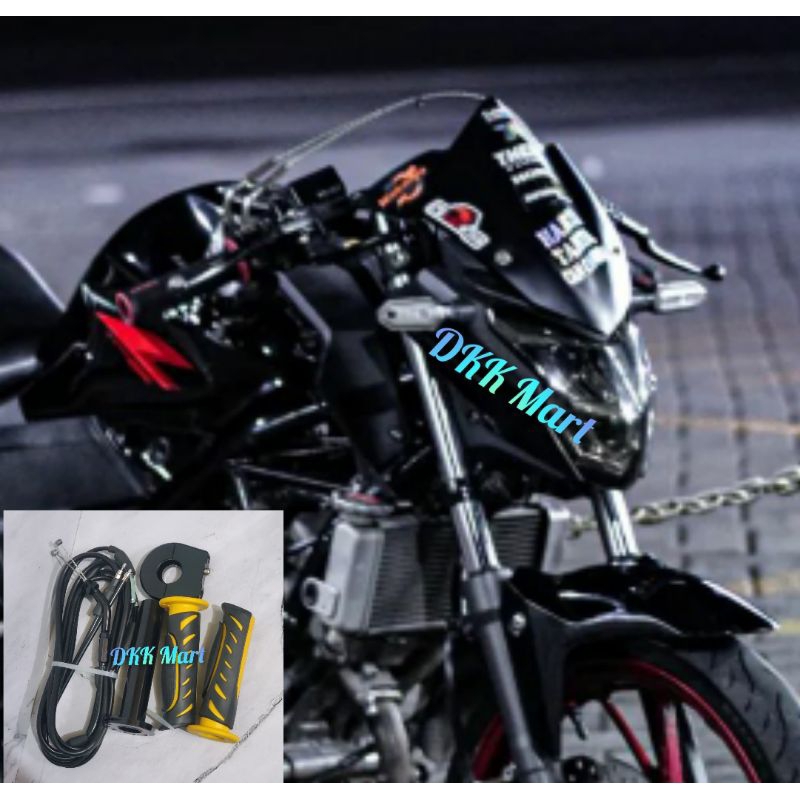 TERBARU VARIASI CB 150 R NEW GASPONTAN GAS SPONTAN AKTIF 2 KABEL PLUS HANDGRIP GRIP HONDA CB 150 R N