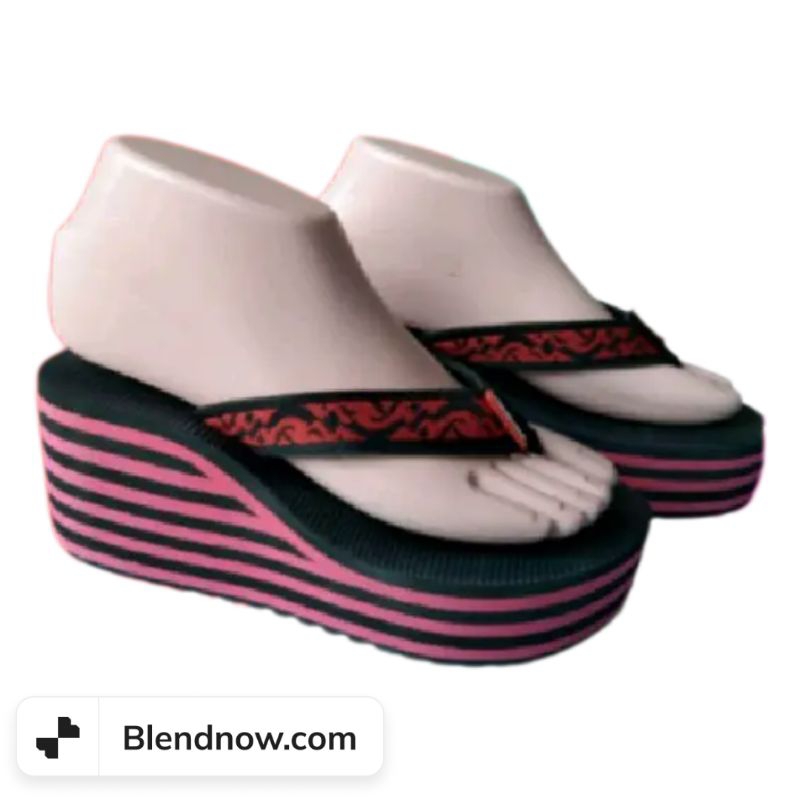 Sandal Madura Cewek Dewasa Tinggi 5cm Size 35-41 Sandal Wedges Madura Sandal Gunung Terkuat