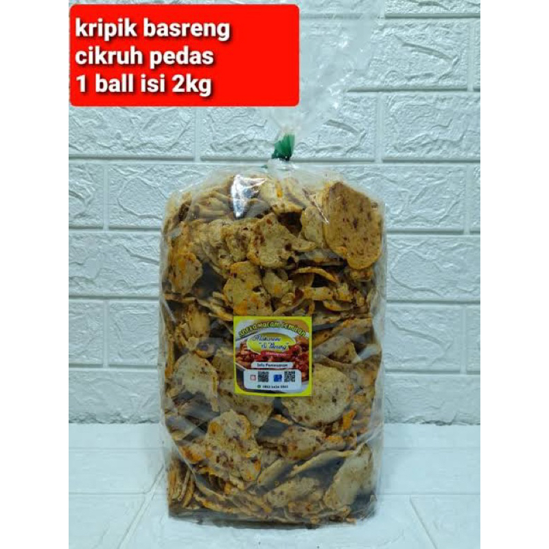 

1 BAL @2KG KERIPIK BASRENG CIKRUH DAUN JERUK / STICK BASRENG CIKRUH PREMIUM 1 BAL isi 2 KG