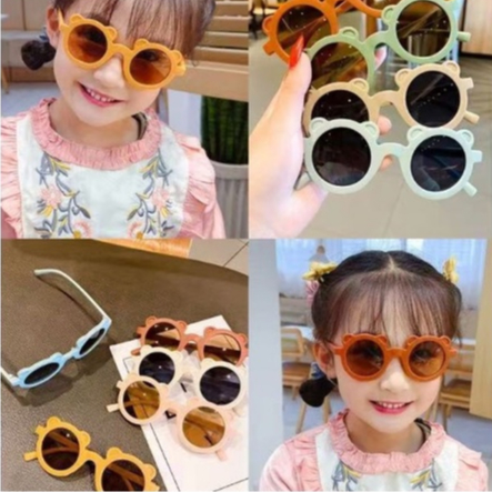 Kacamata Anak Motif Bear Sunnies Sunglasses Karakter Beruang Kaca Mata Hitam High Quality Kids Murah Berkualitas