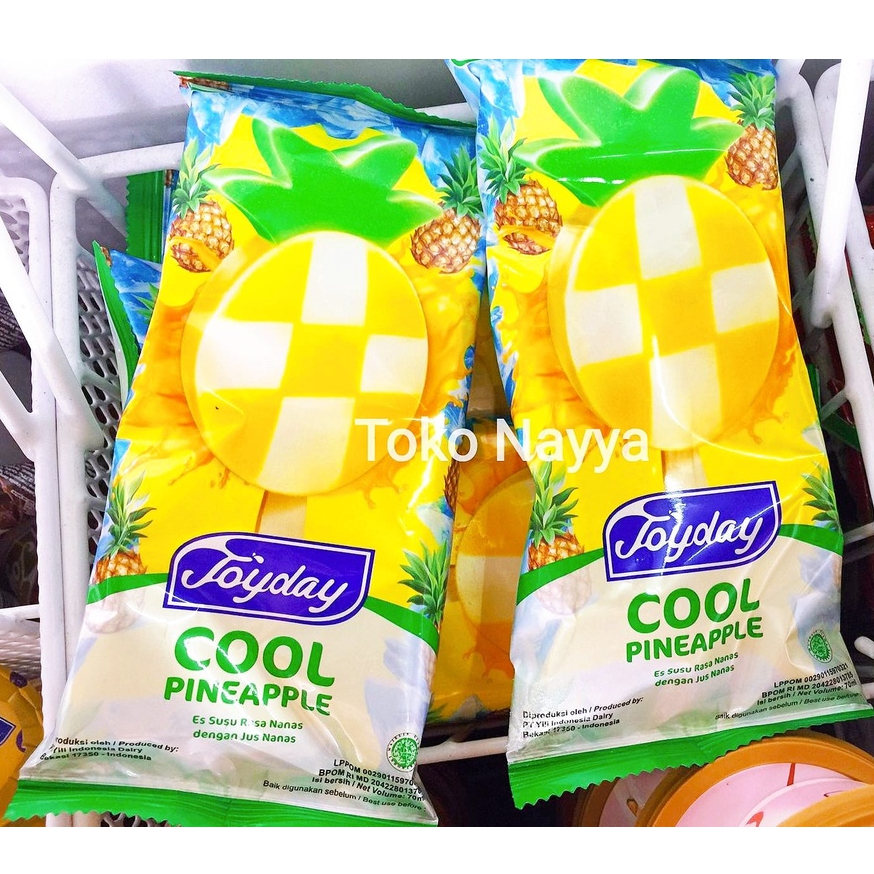 Es Krim Joyday Cool PINEAPPLE - Es Susu Rasa Nanas dengan Jus Nanas