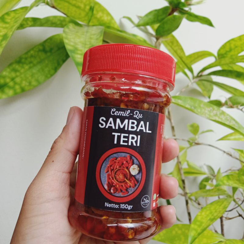 

Sambal teri cemilqu kemasan toples 150ml enak