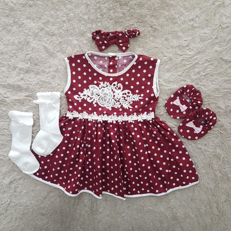 baju bayi newborn Lace Set