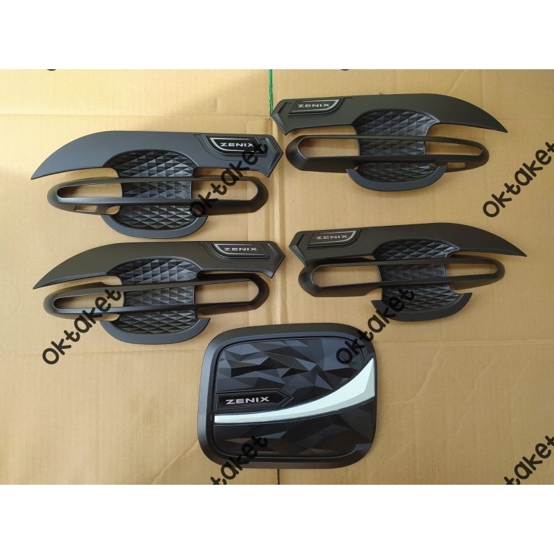 paket outer handle tank cover Innova Zenix 2023 2024 Tipe Q V G hitam dop