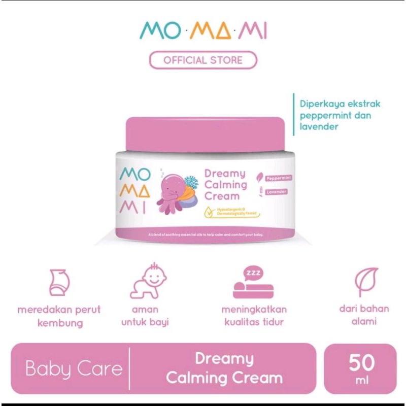 Momami Baby Dream Calming - Lotion &amp; Cream Meredakan Perut Kembung Bayi (50 mL)