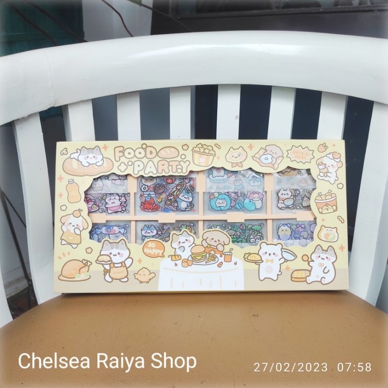 

Stiker Sticker Deco Dekorasi Scrapbook+ Box 8x8cm 200pcs Kawaii