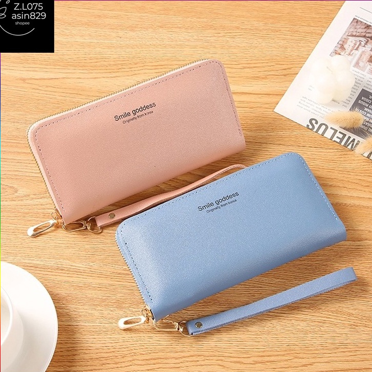 ASIN829 DOMPET PANJANG DOMPET WANITA IMPORT C079-59 Dompet panjang premium kartu ritsleting besar impor fashion Korea