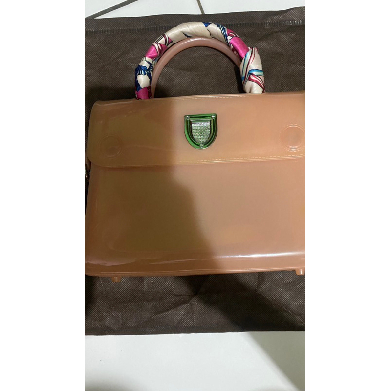 Tas fashion jelly - baby pink