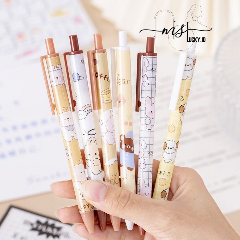 

PENA GEL MEKANIK MOTIF CARTOONS BELI 5 GRATIS 1PC TINTA PEN GEL MURAH