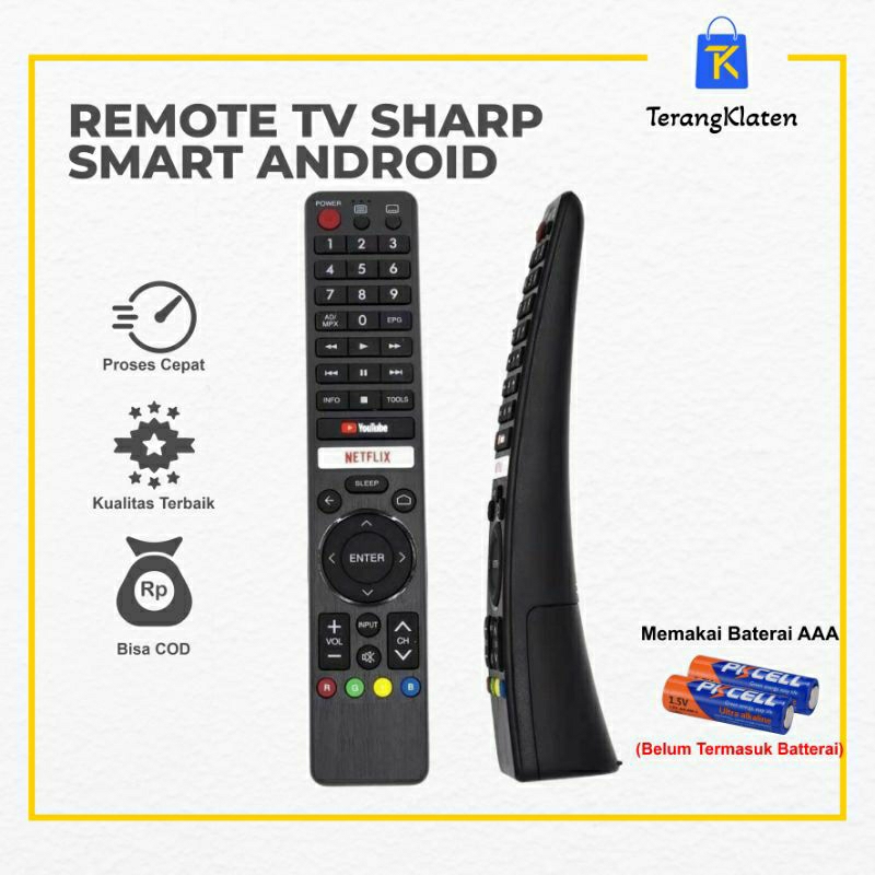 REMOTE TV SHARP SMART ANDROID SHARP LED