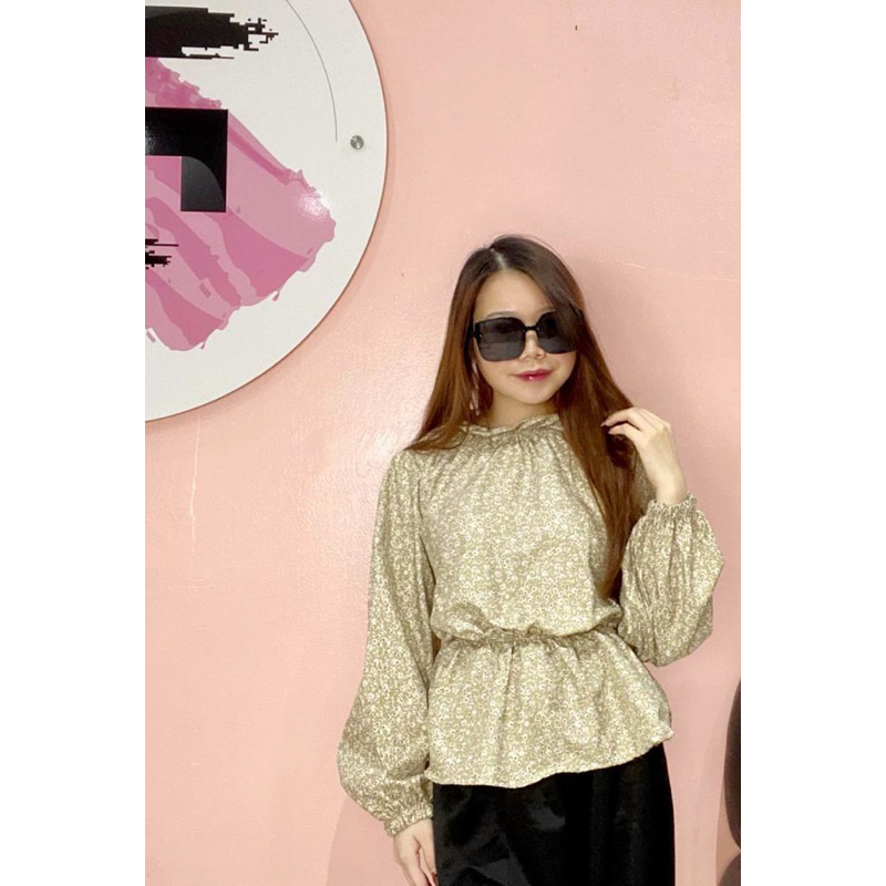 RD FASHION - OLLA BLOUSE / Flowy Blouse Vintage Korean Blouse | Olla Blouse | Sesa Blouse