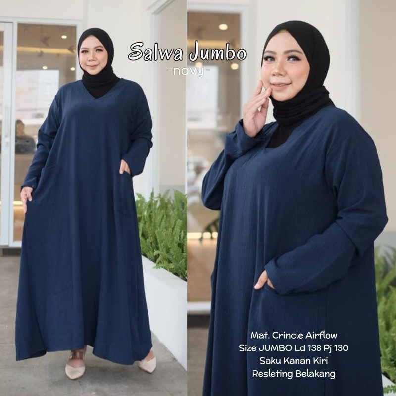 SALWA GAMIS JUMBO LD 138 cm TERBARU