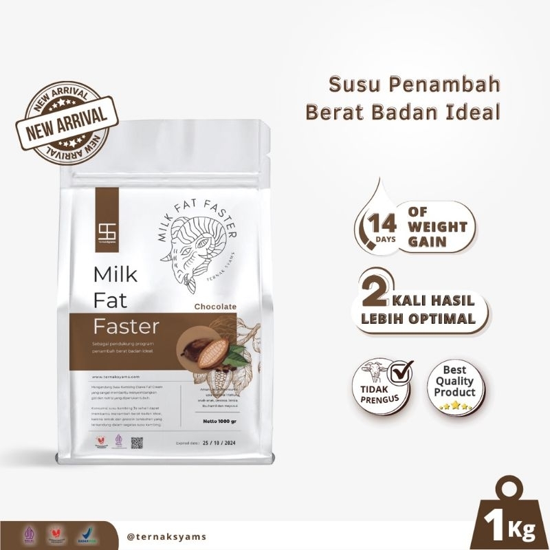 Premium bubuk susu kambing etawa varian coklat penggemuk 1000 gram