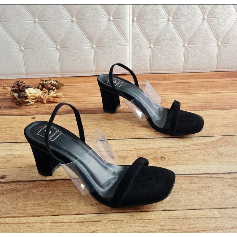 ABBUSHOES AJ 36 sendah hak tahu mika karet premium 7cm