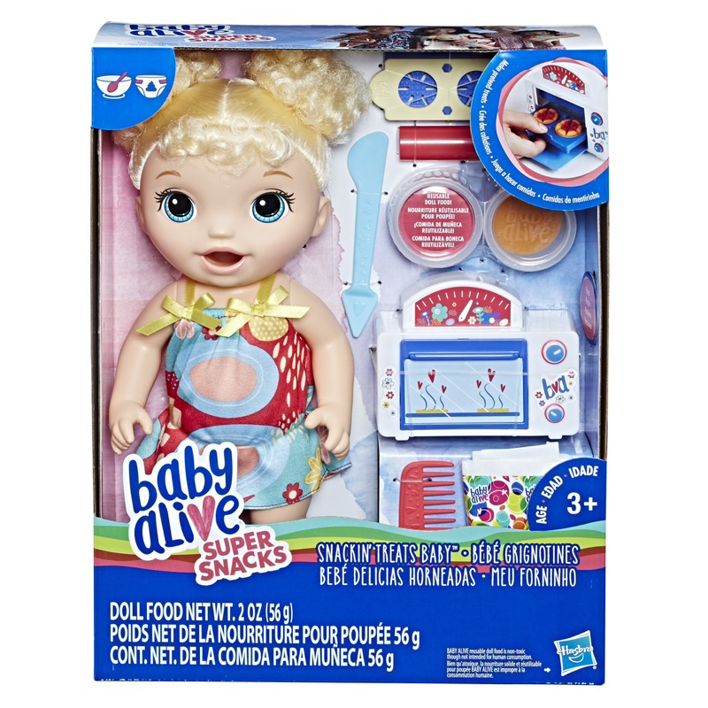 BABY ALIVE SNACKIN TREATS BABY DOLL ORIGINAL BABY ALIVE SUPER SNACKS FOOD
