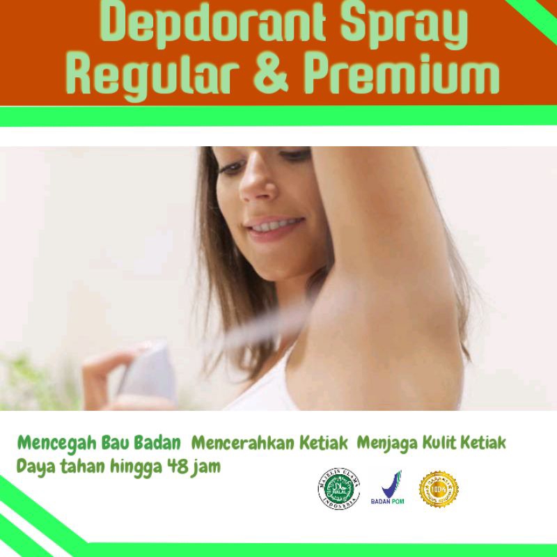 DEODORANT SPRAY REGULAR  DAN PREMIUM MENCERAHKAN KETIAK DAN BAU BADAN BERLEBIH