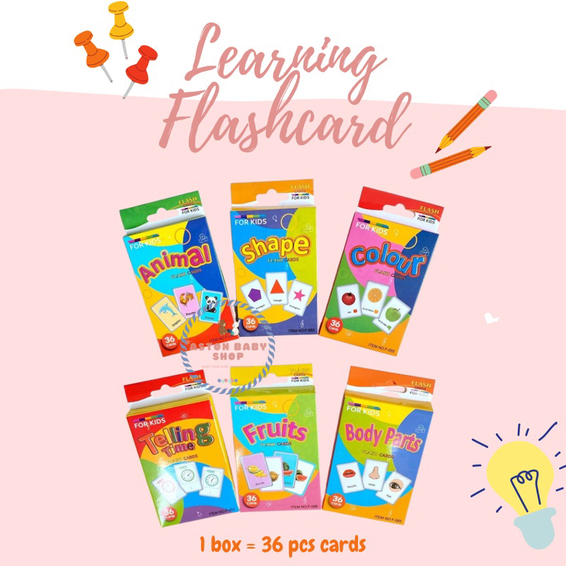 Flashcard Belajar Anak Kartu Flash Card Mainan Edukasi