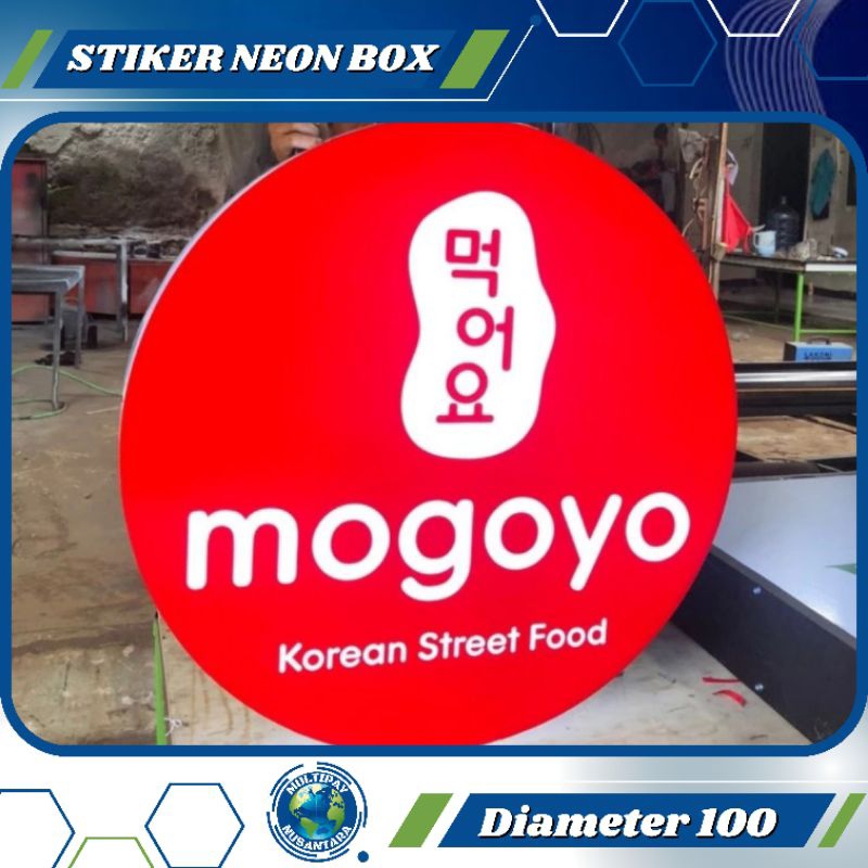 

STIKER KHUSUS NEON BOX BULAT 2SISI