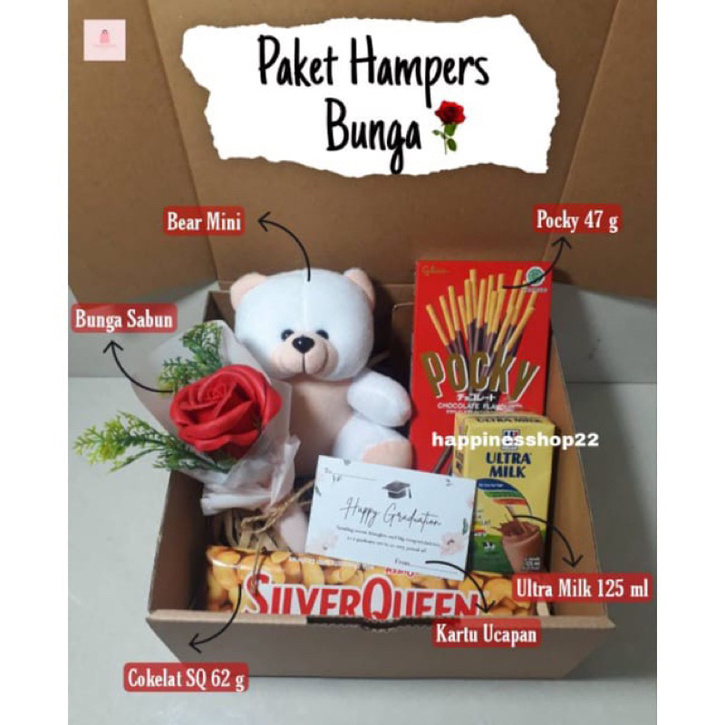 

[ Feilia Craft ] Hampers gift box wisuda ulang tahun anniversary valentine graduation birthday boneka buket bunga sabun tumblr tumbler cokelat permen snack