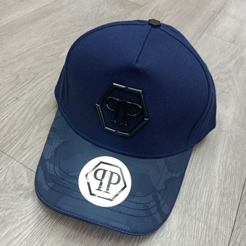 Topi Philipp Plein Navy Topi Baseball Premium Quality