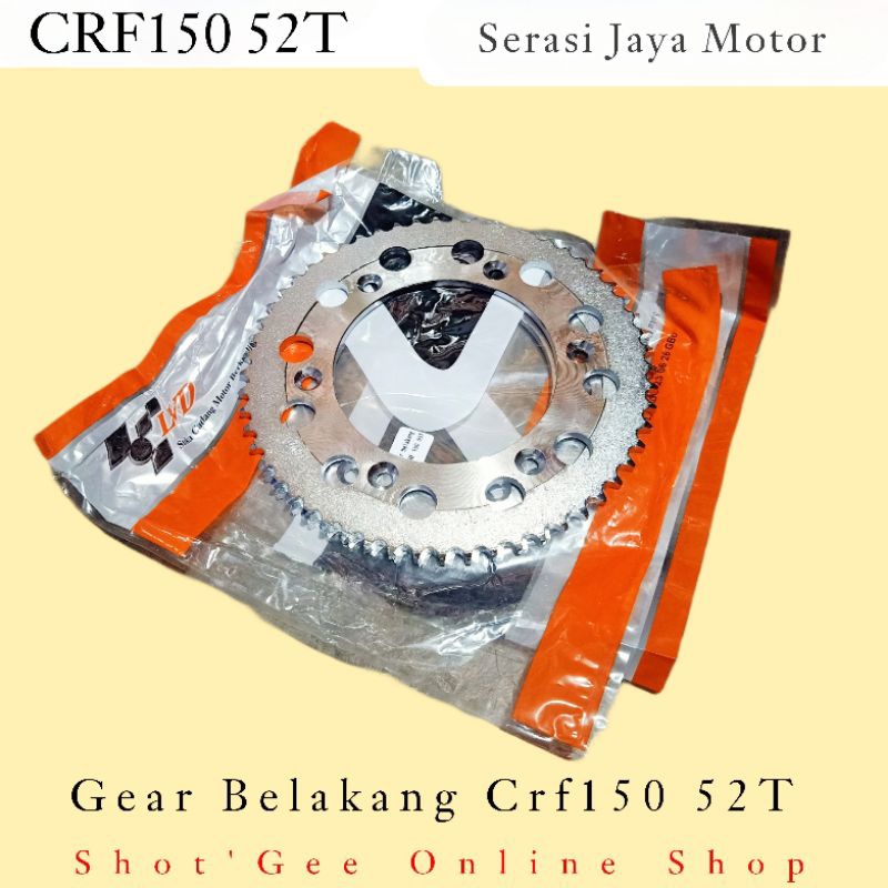 GEAR GIR BELAKANG CRF 150 52T