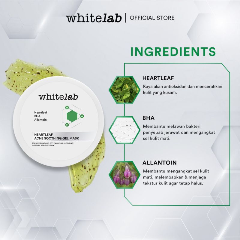 WHITELAB Heartleaf Skin Purifying Gel Mask 60gr