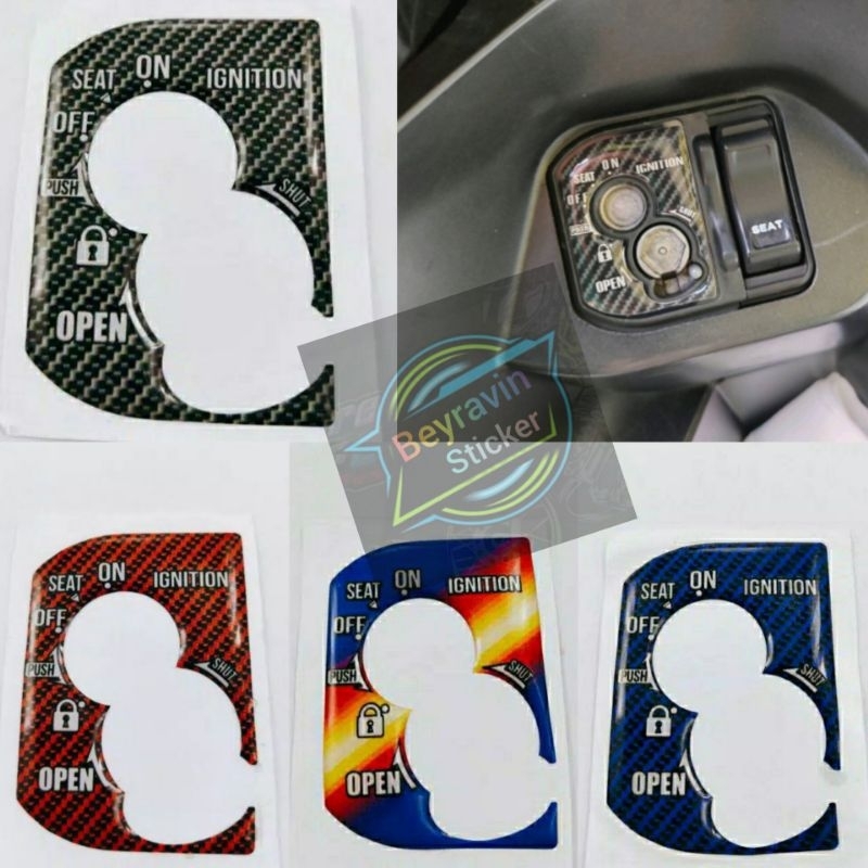 STICKER EMBLEM TUTUP KUNCI KONTAK SCOOPY NEW 2015-2019 RING 12