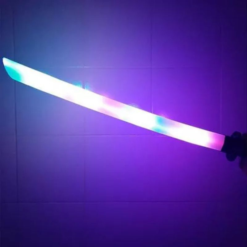 Mainan anak pedang katana lampu / samurai mainan pedang cosplay suara