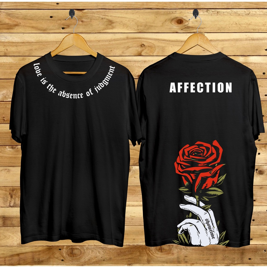 Baju Kaos Distro Tshirt Pria Wanita Boneka Keren Lengan Pendek Affecion Rose Terbaru Cewek Cowok Motif Sablon Bergambar Samurai Dragon Cod Couple Unisex