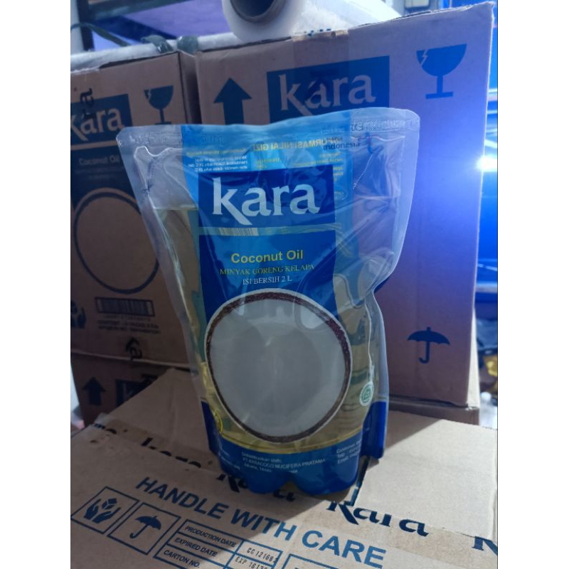 

KARA minyak kelapa kemasan 2 liter pouch