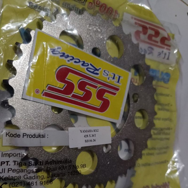 gear belakang sss 428